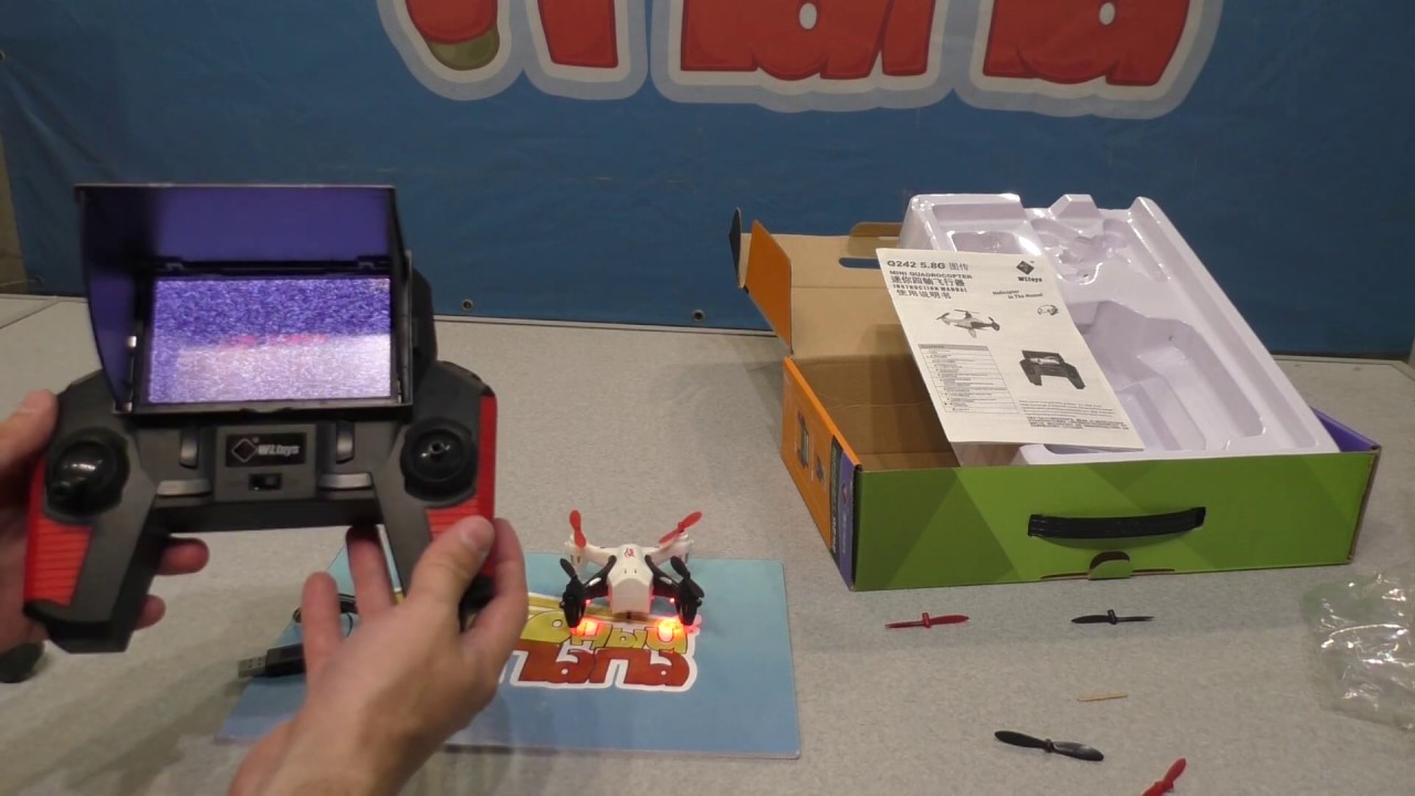 Квадрокоптер WLToys Q242G 5.8G с FPV экраном (обновленная версия 2019)