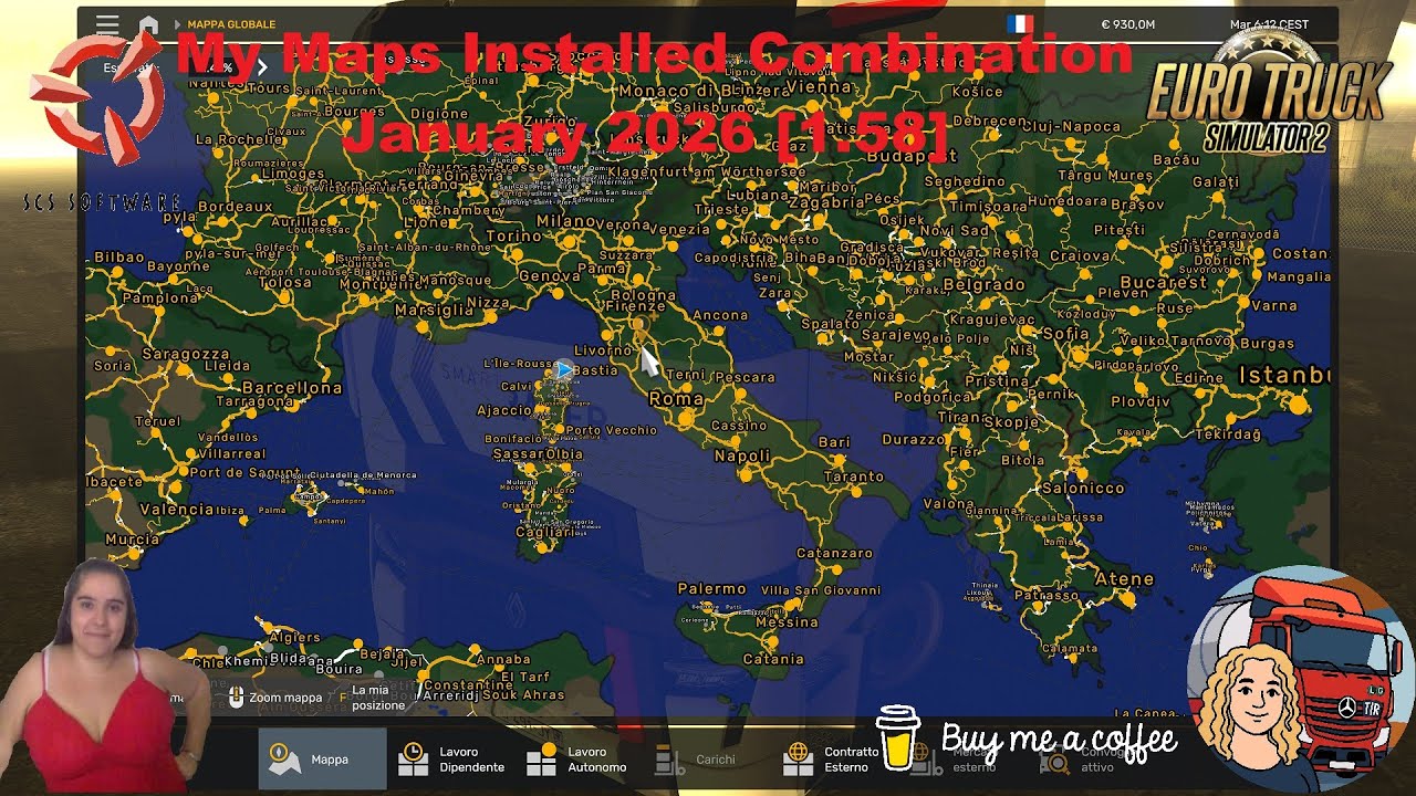 Euro Truck Simulator 2 (1.58 Beta) My Maps Installed Combination January 2026 [1.58] + DLC's & Mods
