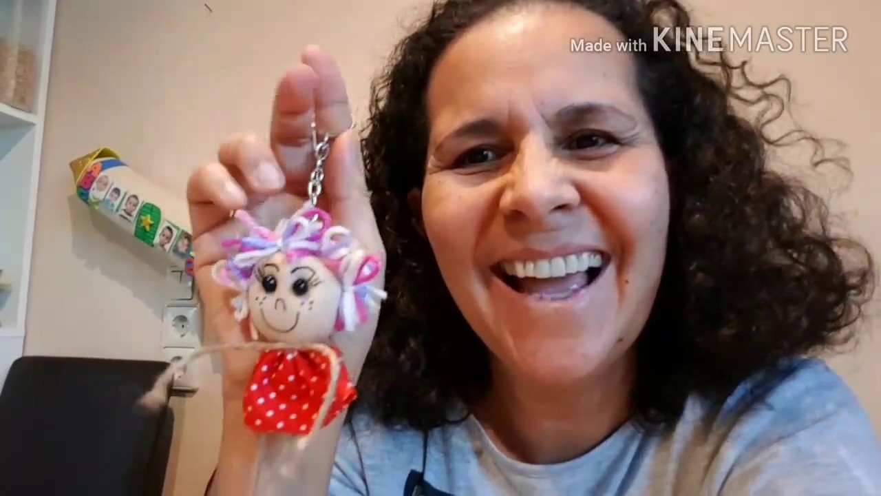 Como fazer chaveirinho  boneca de pano facinho.