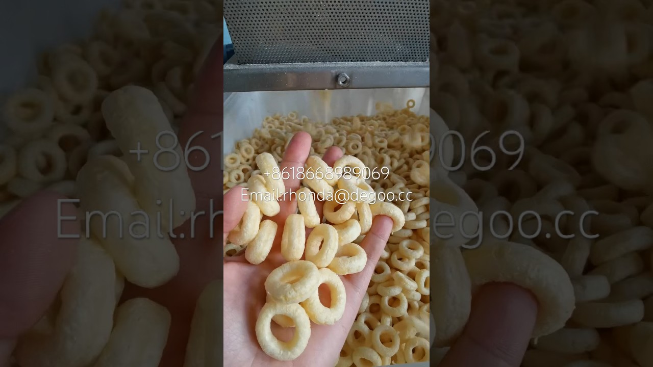 Corn rings snack extruder machine cheese puffs production line