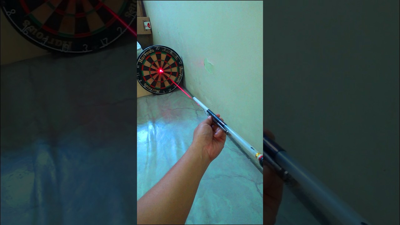 ⚠️💀⚠️Laser-Guided Blow Dart Gun vs Dartboard Extreme Accuracy!