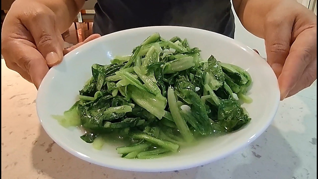 How to Cook Chinese Lettuce ( You Mai Cai) In Perfect  Simple Step! Still Healthy and Chrunchy!