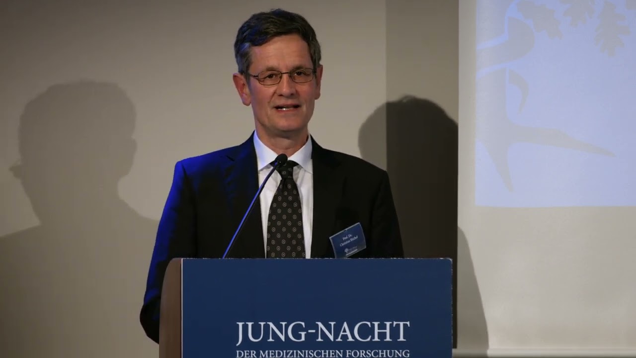 Jung-Nacht 2023: Laudatio Professor B&uuml;chel auf Doktor Mrestani