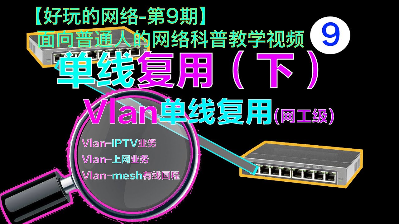网工级硬核组网科普，Vlan，单臂路由，网管交换机，单线复用（下）