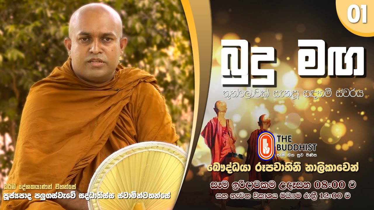 Budu Maga (බුදු මඟ) 01 | 2020-07-05 | පූජ්‍යපාද පලුගස්වැවේ සද්ධාතිස්ස ස්වාමින්වහන්සේ | 08:00 AM
