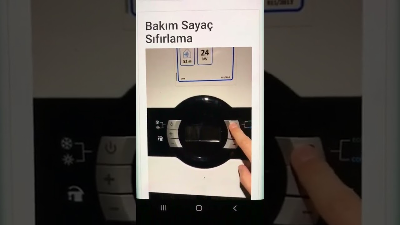 eca kombi bakım resetleme