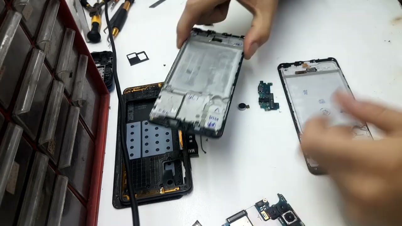 cambio de módulo con marco original de Samsung A31