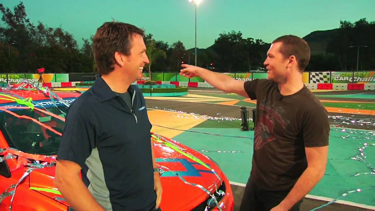 Mega star in the making Sam Worthington chats with me after his Leno race.