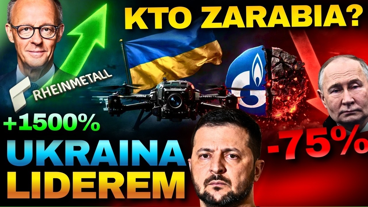 Paradoks wojny! Te akcje urosły o 1500%!  Rosja spaliła 580 MILIARDÓW dolarów!