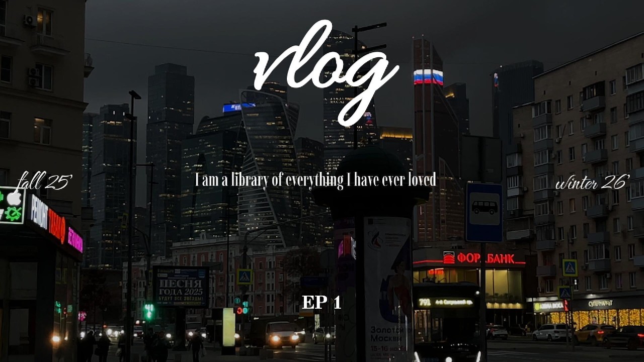 falling into winter in moscow | a little vlog