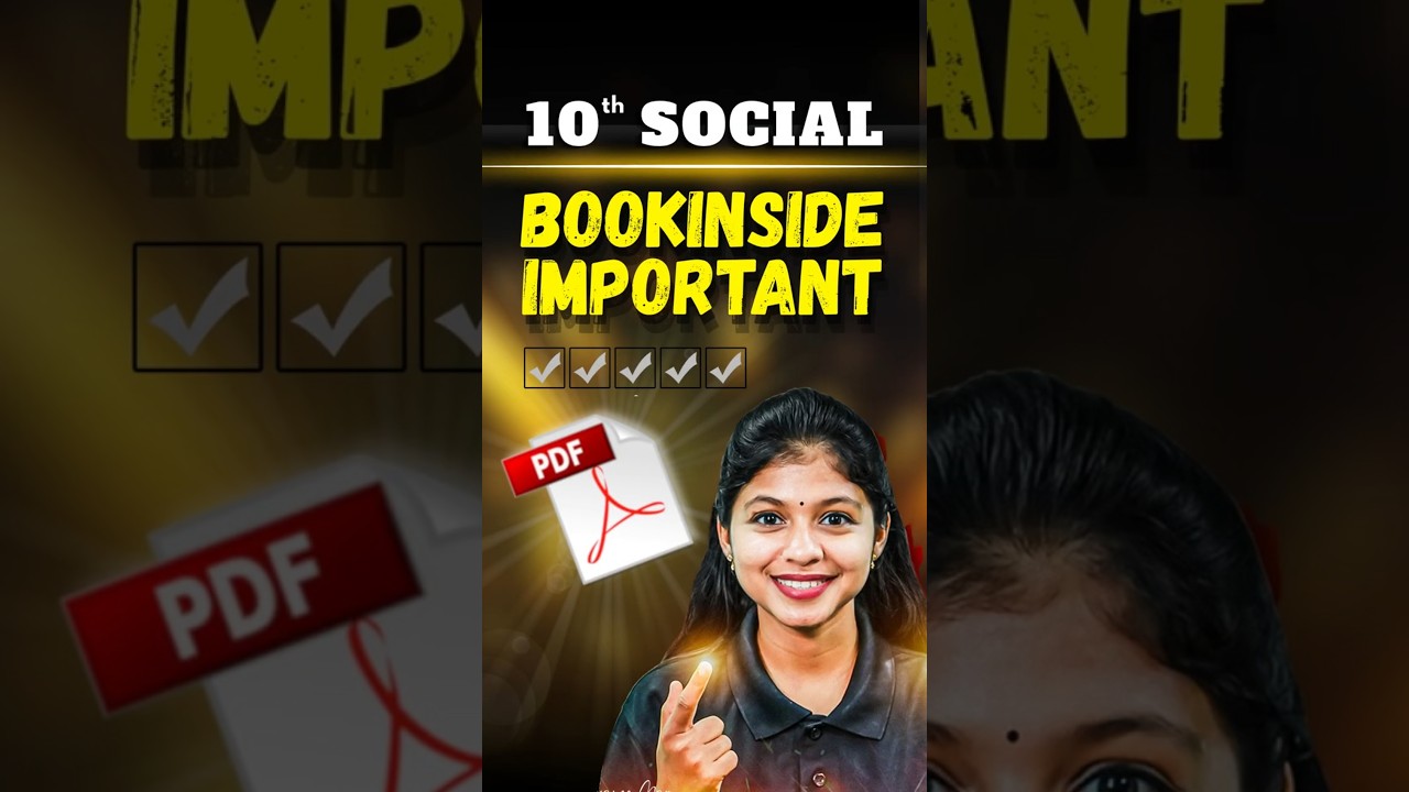 10th Social | Important Book Inside Questions | Public Exam 2026 | Shravanee Mam