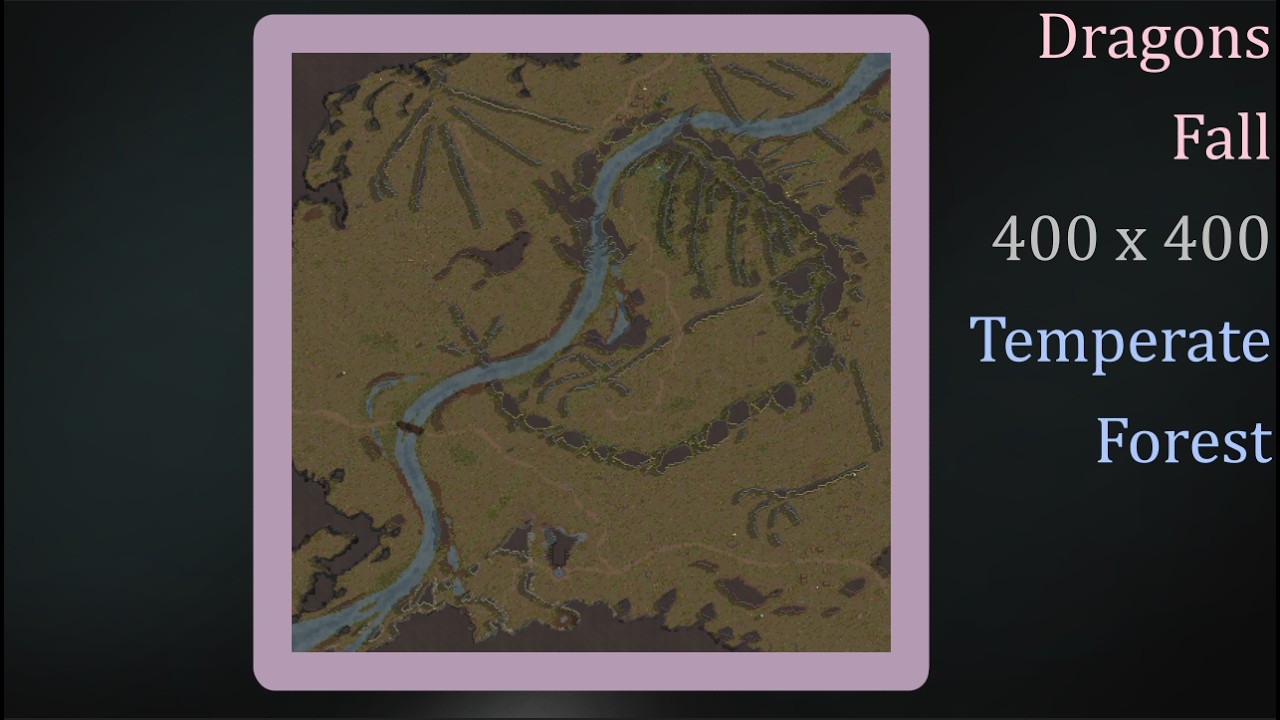 Dragons Fall - Medieval Overhaul Custom Map | RimWorld Timelapse