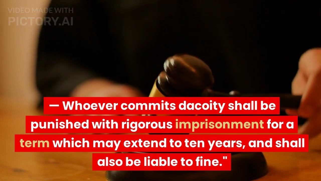 Section 395 of the Indian Penal Code (#IPC) l Everything You need to Know #legal #legaladvice