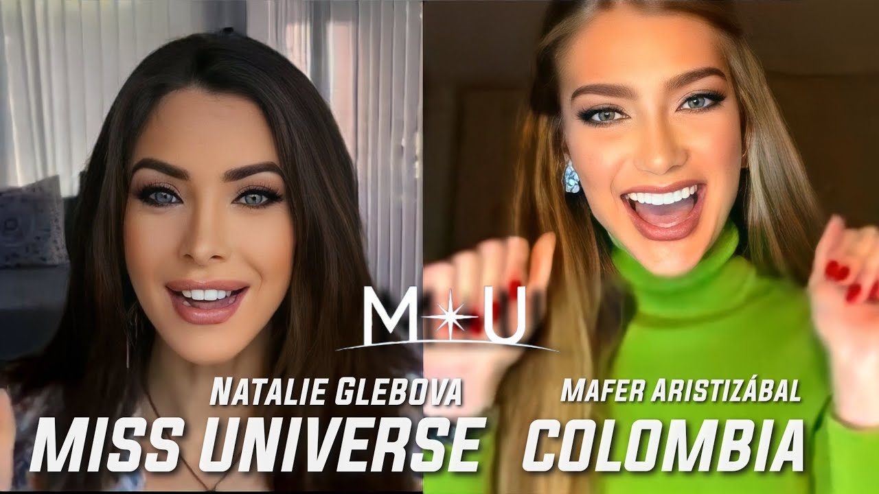 Miss Universe Colombia 2022 María Fernanda Aristizabal and Natalie Glebova Miss Universe 2005