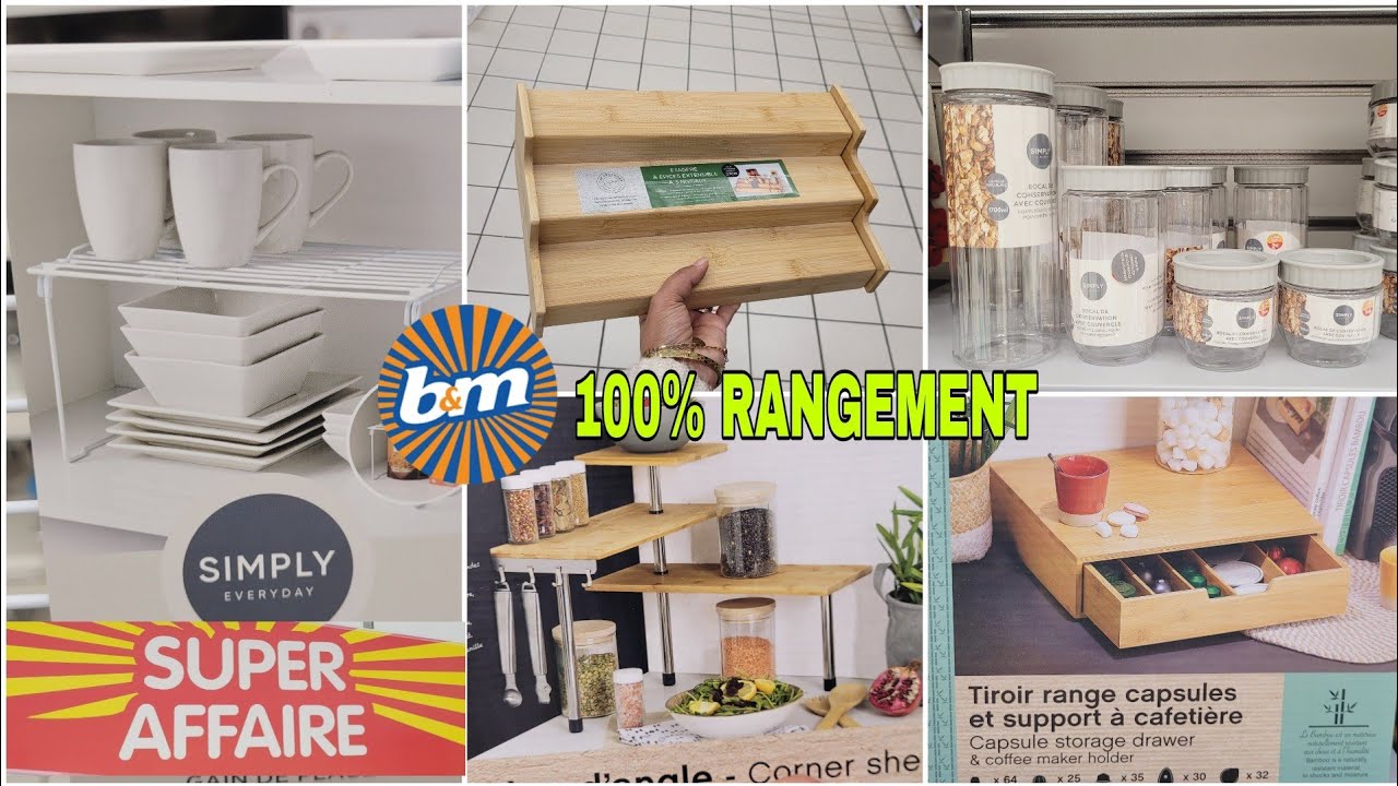 B&M🎉🎆100% RANGEMENT A PETITS PRIX❗️SUPER AFFAIRES 01.01.24 #rangement #b&m #nouveautésb&m #bonsplans