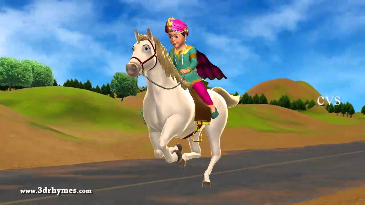 Chal Chal Gurram - 3D Animation Telugu Nursery rhymes for children with lyrics