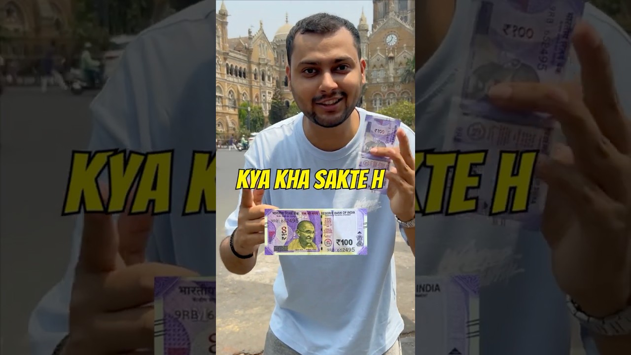 Living on Rs 100 for 24 Hours || Rs 100 Street Food Challenge