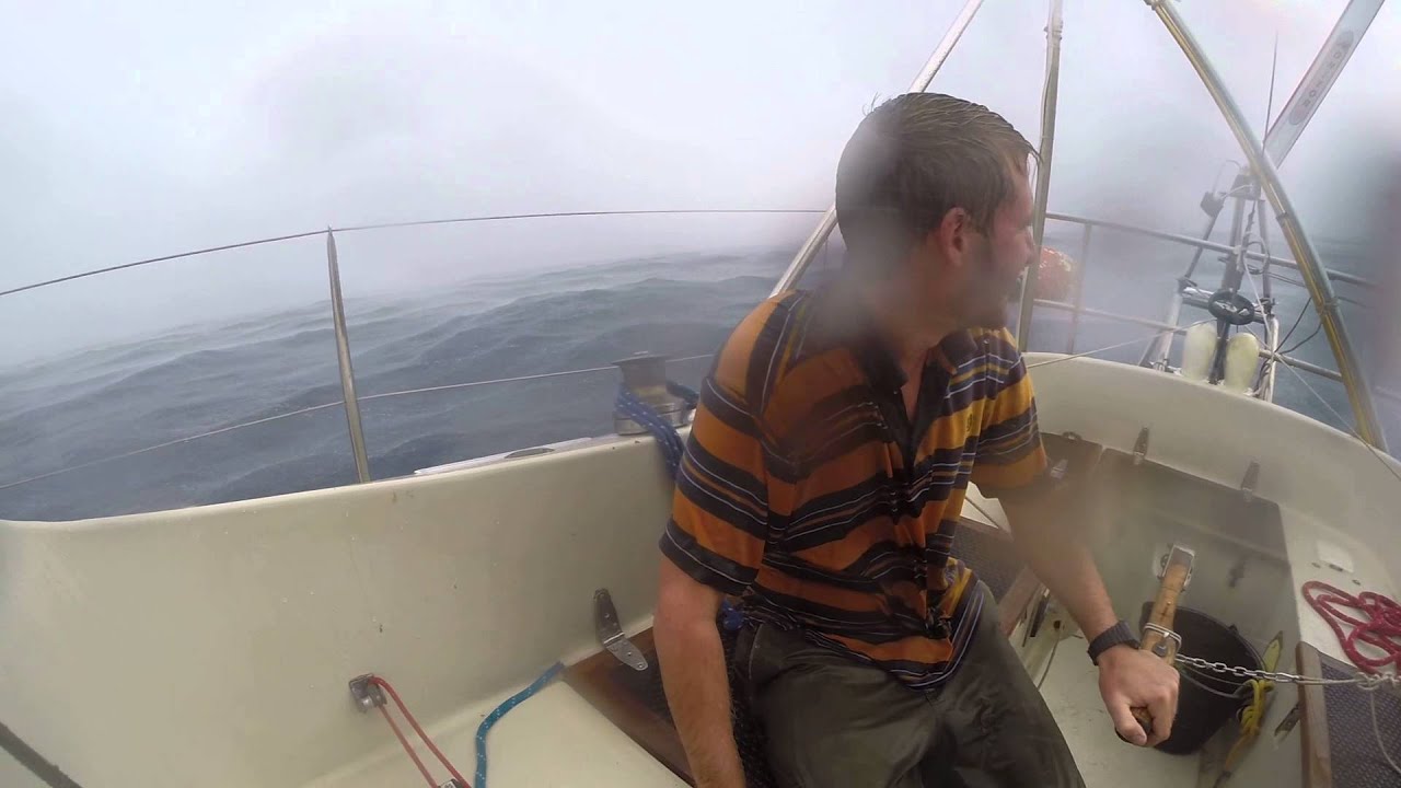 Squall in the Southern Atlantic on board Auriga