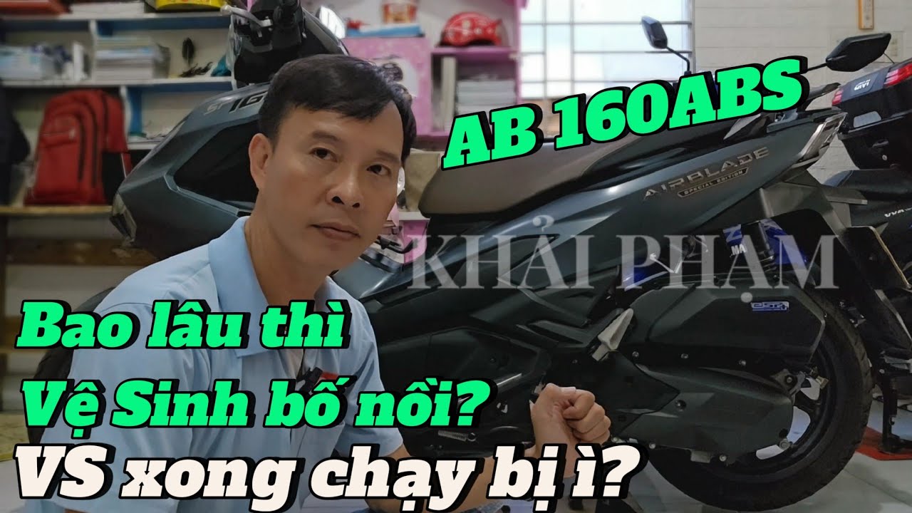 AB160 ABS, khi nào cần vệ sinh bố nồi cho xe tay ga? Nhớt láp hay nhớt hộp số?