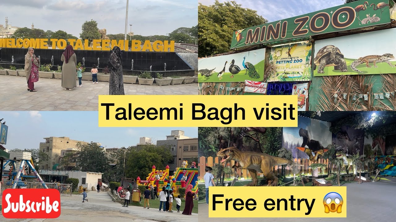 Taleemi Bagh Karachi/ Taleemi Bagh Park/ Free entry Park/ 🛝🎡 Horror House and more😱