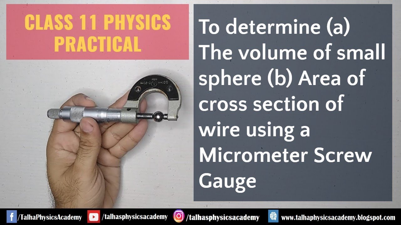 Micrometer Screw Gauge | Class 11 | Sindh Board Physics