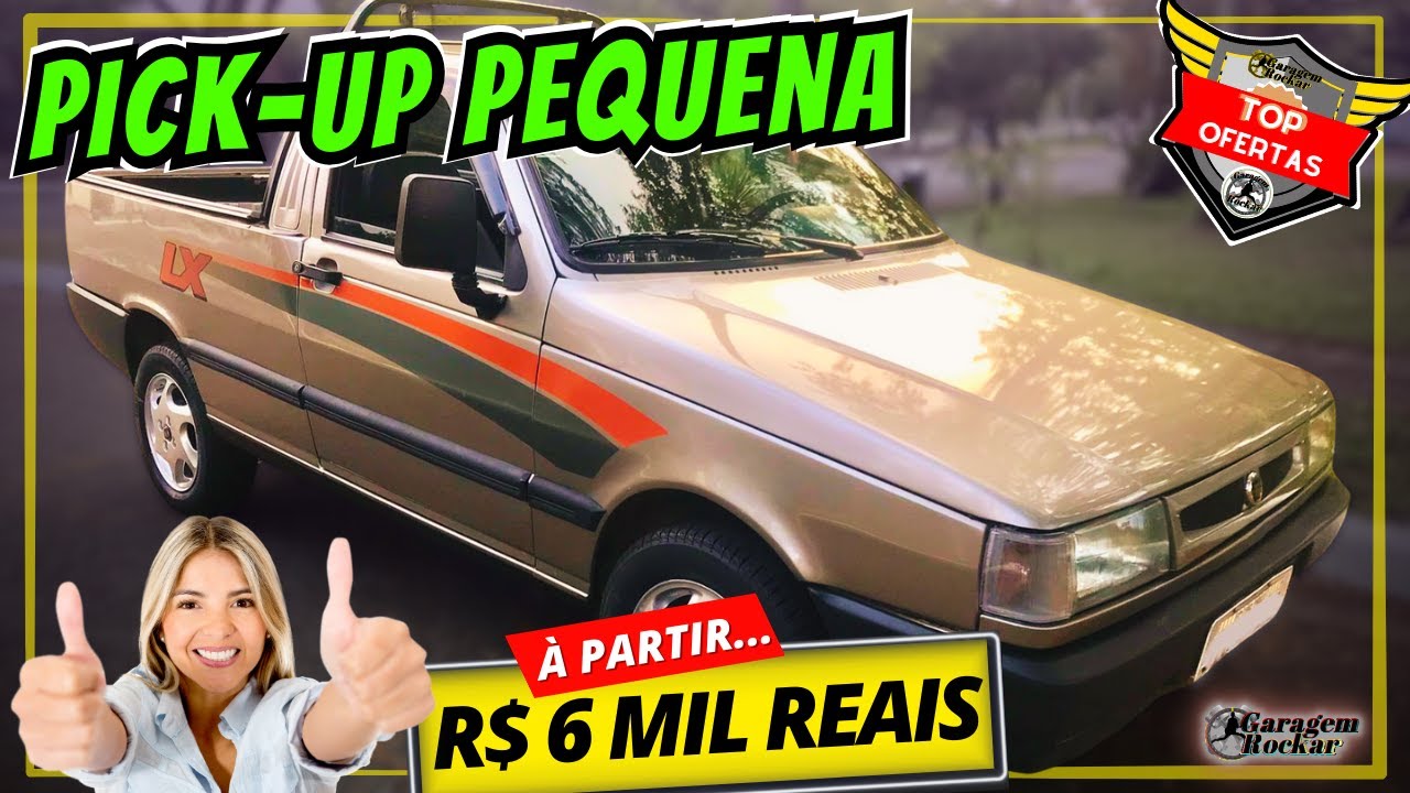 PICAPE PEQUENA BARATA A VENDA Fiorino Pampa Saveiro [À PARTIR DE 6 MIL] Top Ofertas Rockar #pickup