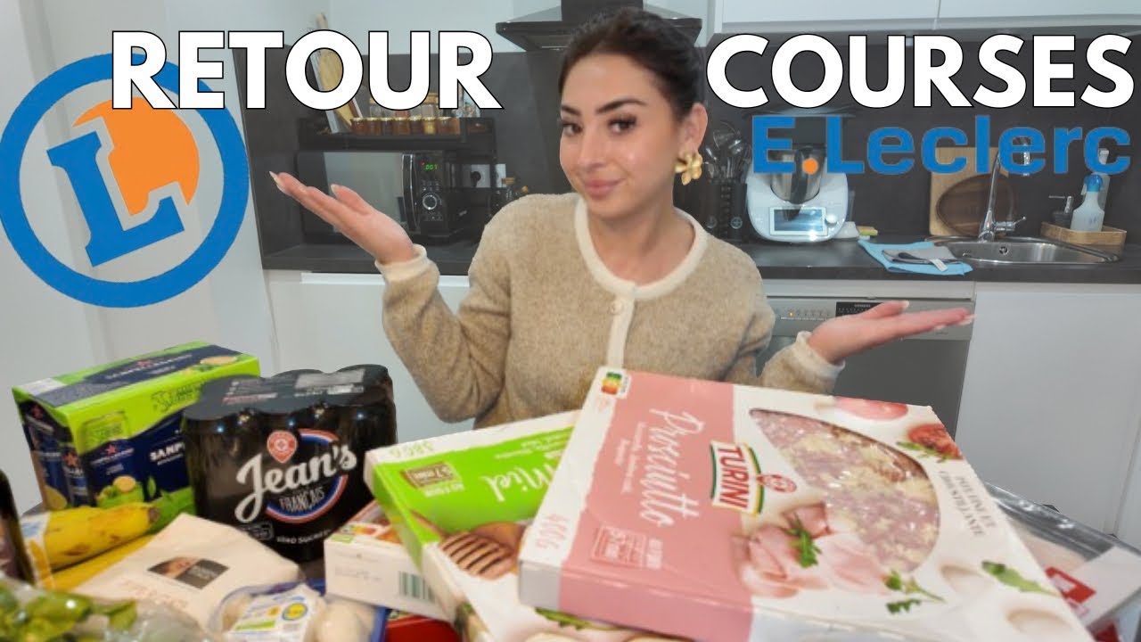 RETOUR DE COURSES LECLERC + BUDGET & IDÉES DE REPAS💶🛒