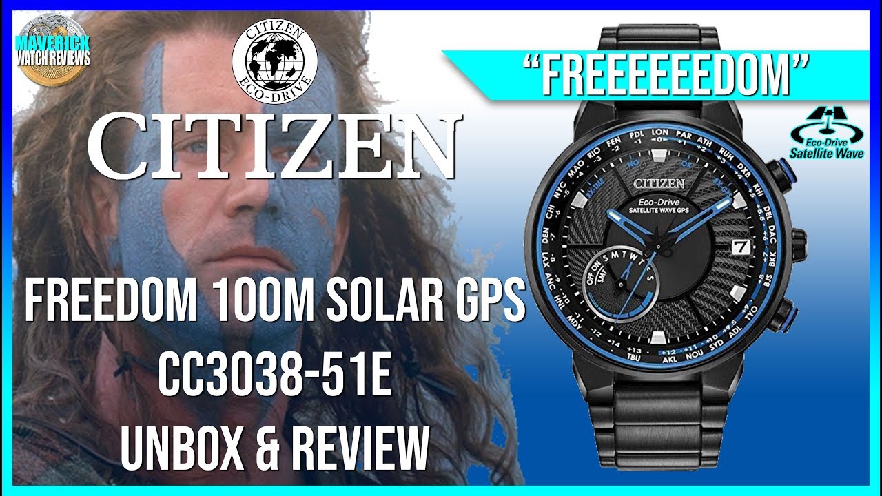 Свобода! | Распаковка и обзор Citizen Freedom 100m Solar GPS CC3038-51E
