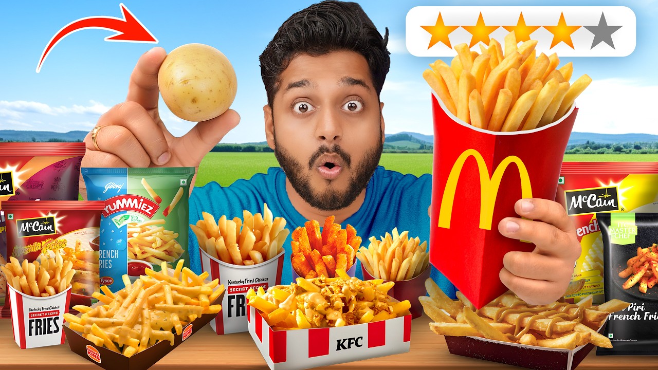 Frozen VS Fast Food : French Fries 🍟
