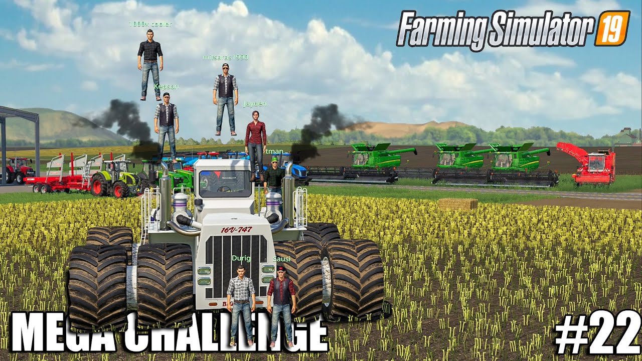 I Got Help from my Community + Multiplayer Action| MEGA Challenge | Farming Simulator 19 | # 22