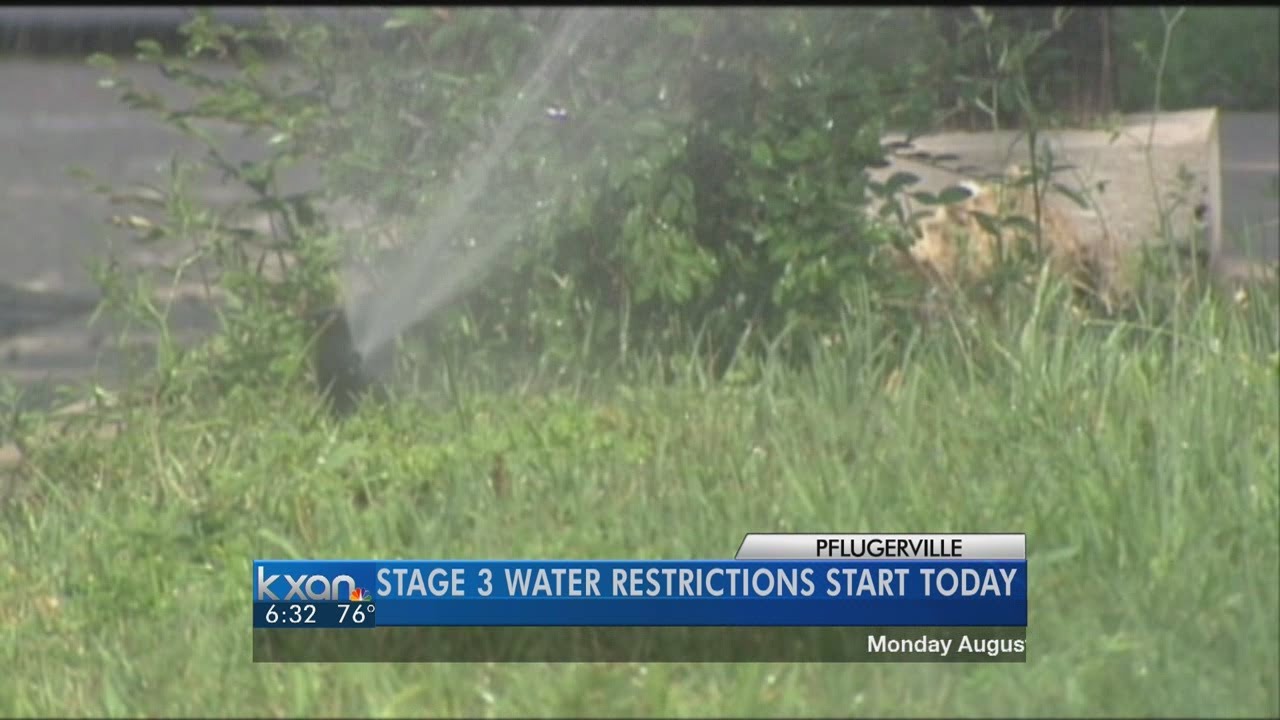 Stage 3 water restrictions