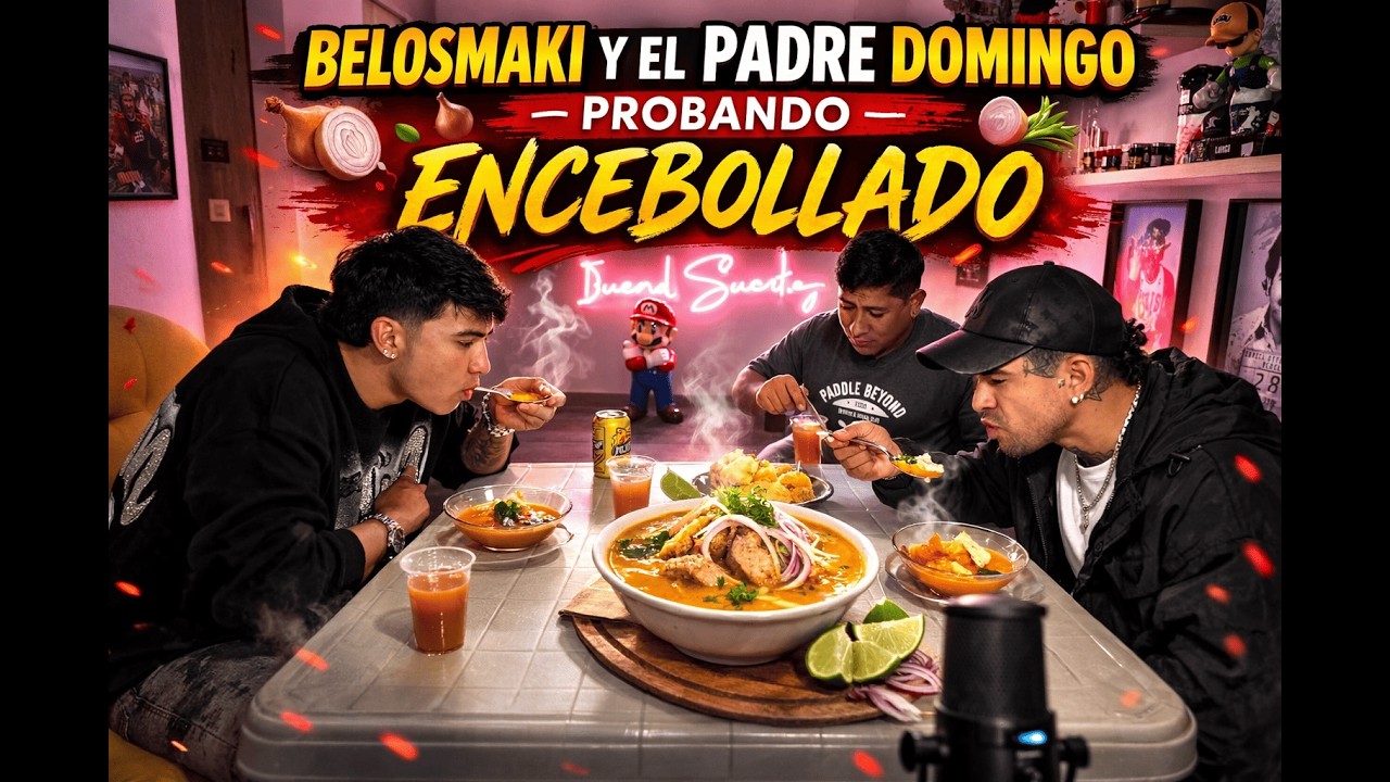 Ismael S&aacute;nchez - Belosmaki y El Padre Domingo probando encebollado