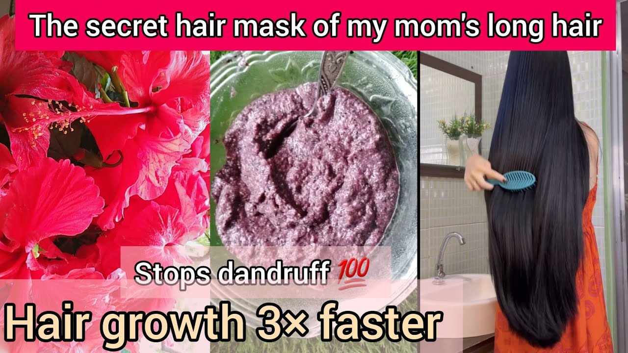 The secret hair mask of my mom's long hair || hair growth mask || stops dandruff || shiny hair 