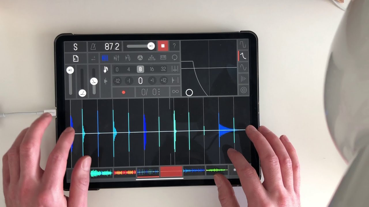 Samplr iPad sketch | ios electronic music | dawless jam