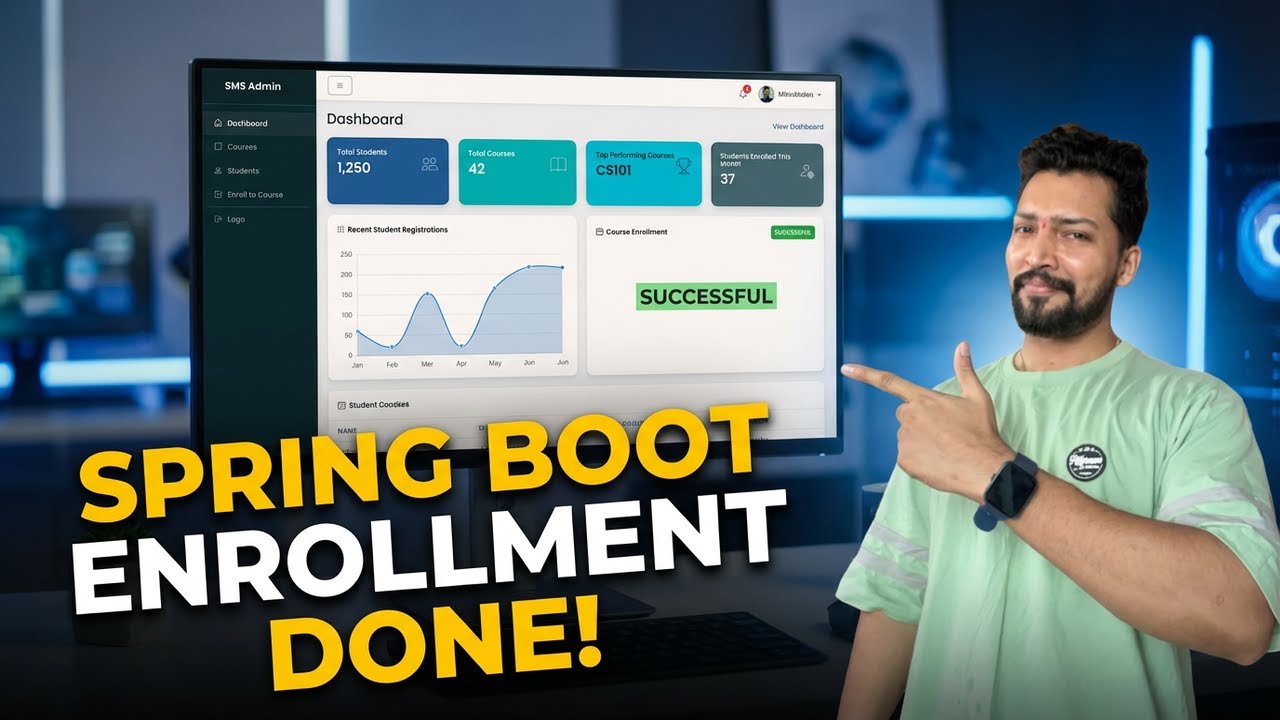 Spring Boot Student Course Enrollment - Part 2 | Student Management System Project