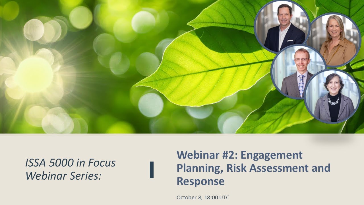 ISSA 5000 in Focus: Engagement Planning, Risk Assessment & Response - Oct 8, 2025