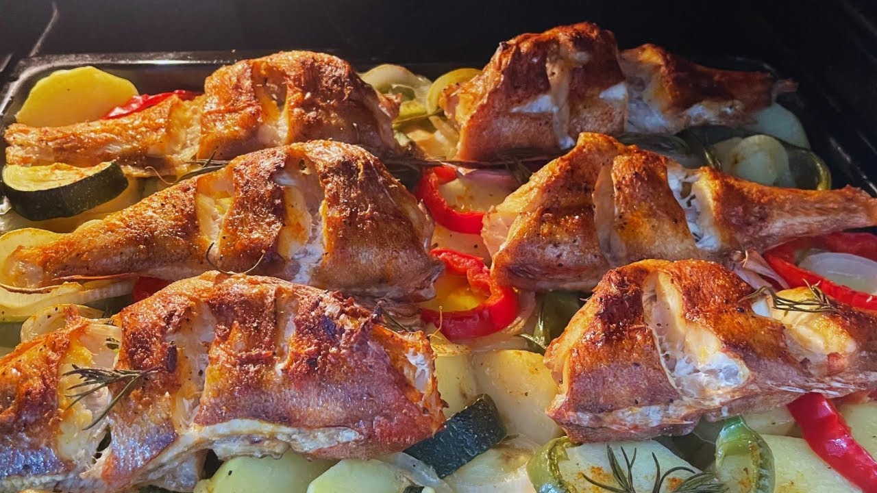 ✅ APRENDA A FAZER PEIXE REDE FISH ASSADO NO FORNO COM BATATAS 🐟