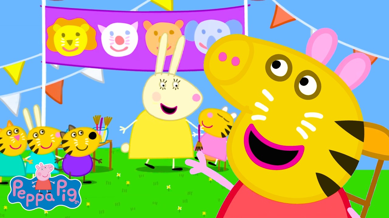 🎉 Zabawa na szkolnym festynie! Niespodzianka w postaci balonu-dinozaura | Świnka Peppa