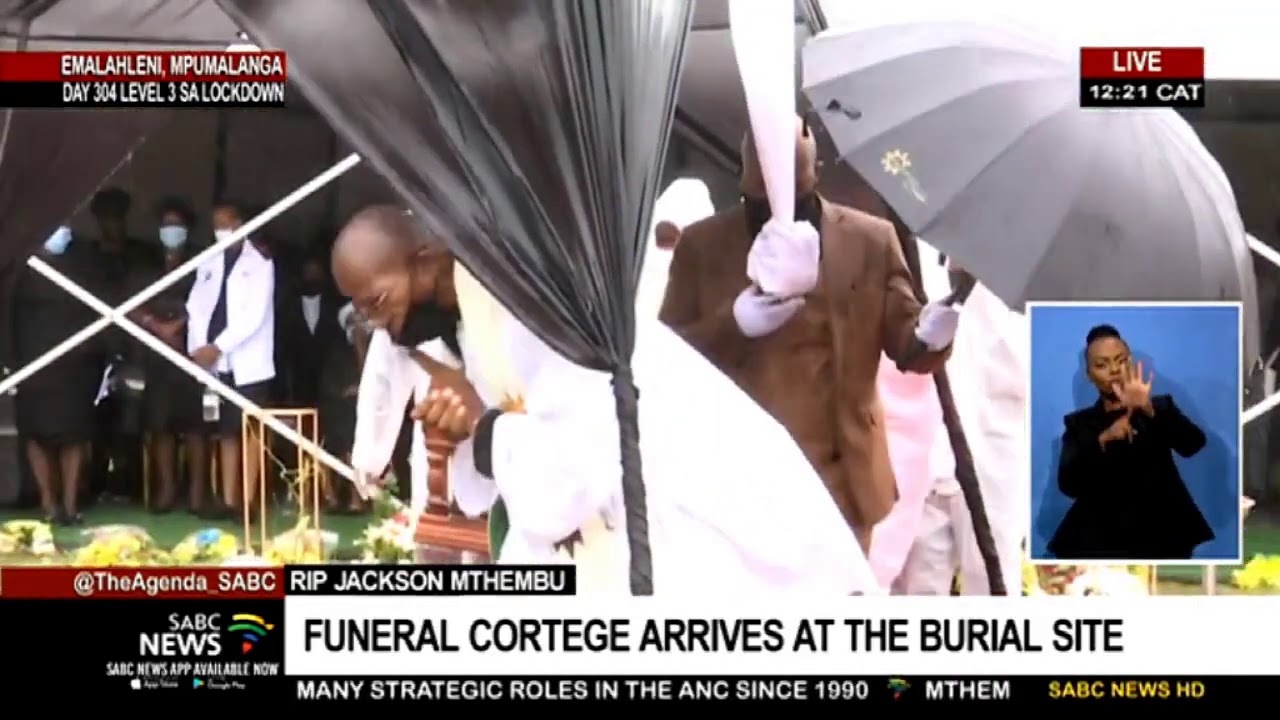 Jackson Mthembu Funeral I Burial proceedings at the Pretoria Memorial Park Cemetery