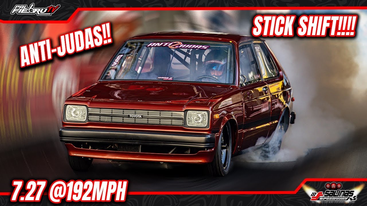 LA ANTI-JUDAS NEW RECORD PERSONAL 2 ROTOR TURBO A MANUELA ``STICK SHIFT`` 7.27 @192MPH!!!