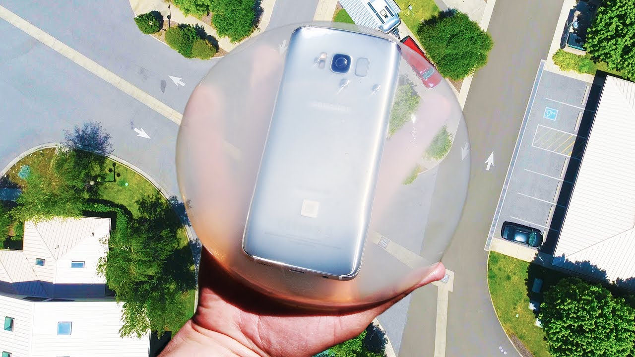Can a Raindrop Cake Protect Galaxy S8 From 100 FT Drop Test?