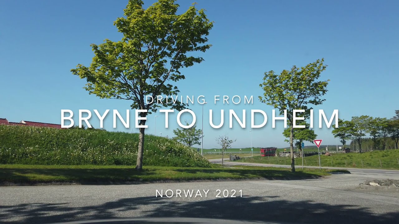 Driving from Bryne to Undheim