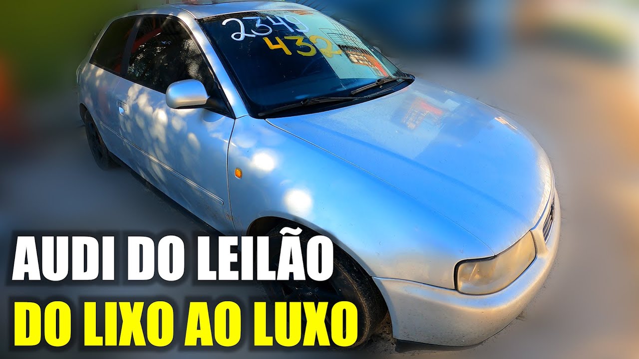 TRATO NO AUDI A3 DO LEILÃO - DO LIXO AO LUXO