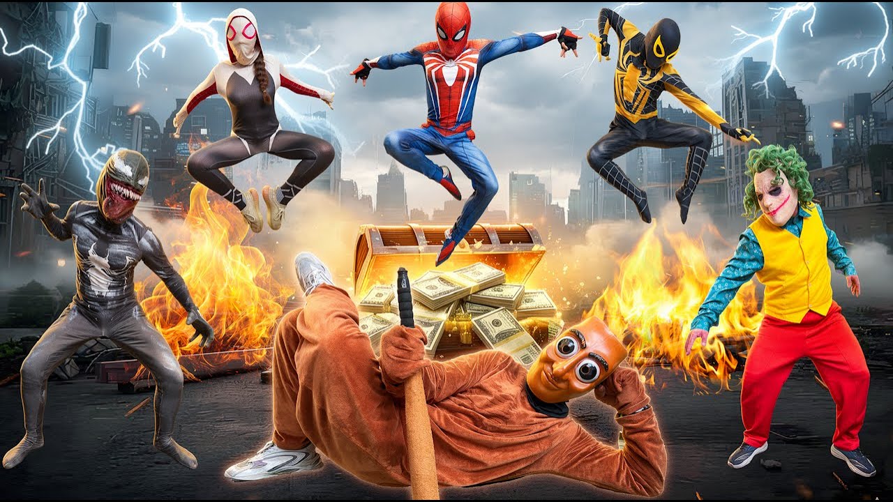 Mind-Controlled SPIDER-MAN Bros Vs VENOM
