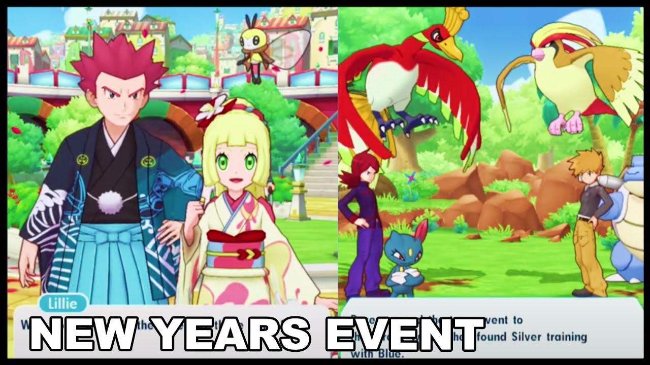 Silver VS Blue! Lillie & Lance New Years Story Event Playthrough! | Pokemon Masters EX