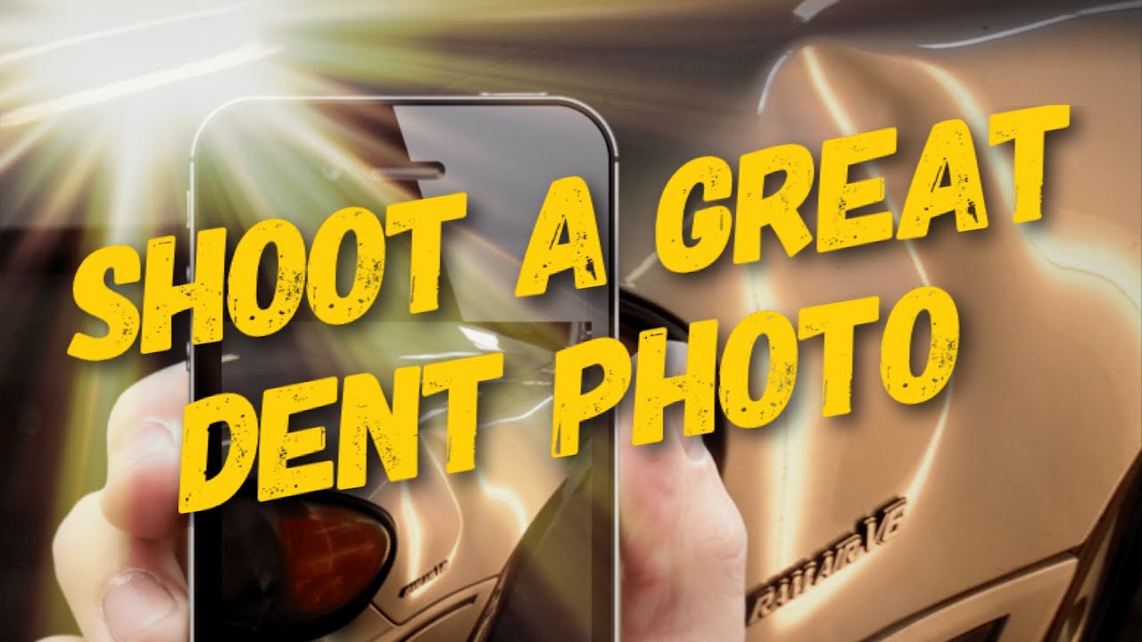 dent pictures for paintless dent estimate - how to shoot them