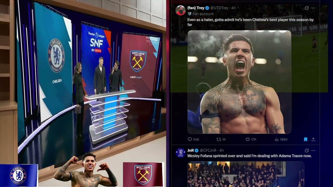 Энцо Фернандес «Золотой мяч», «Челси» - «Вест Хэм» 3:2, ВСЯ реакция: болельщики, Кукурелла, Розен...