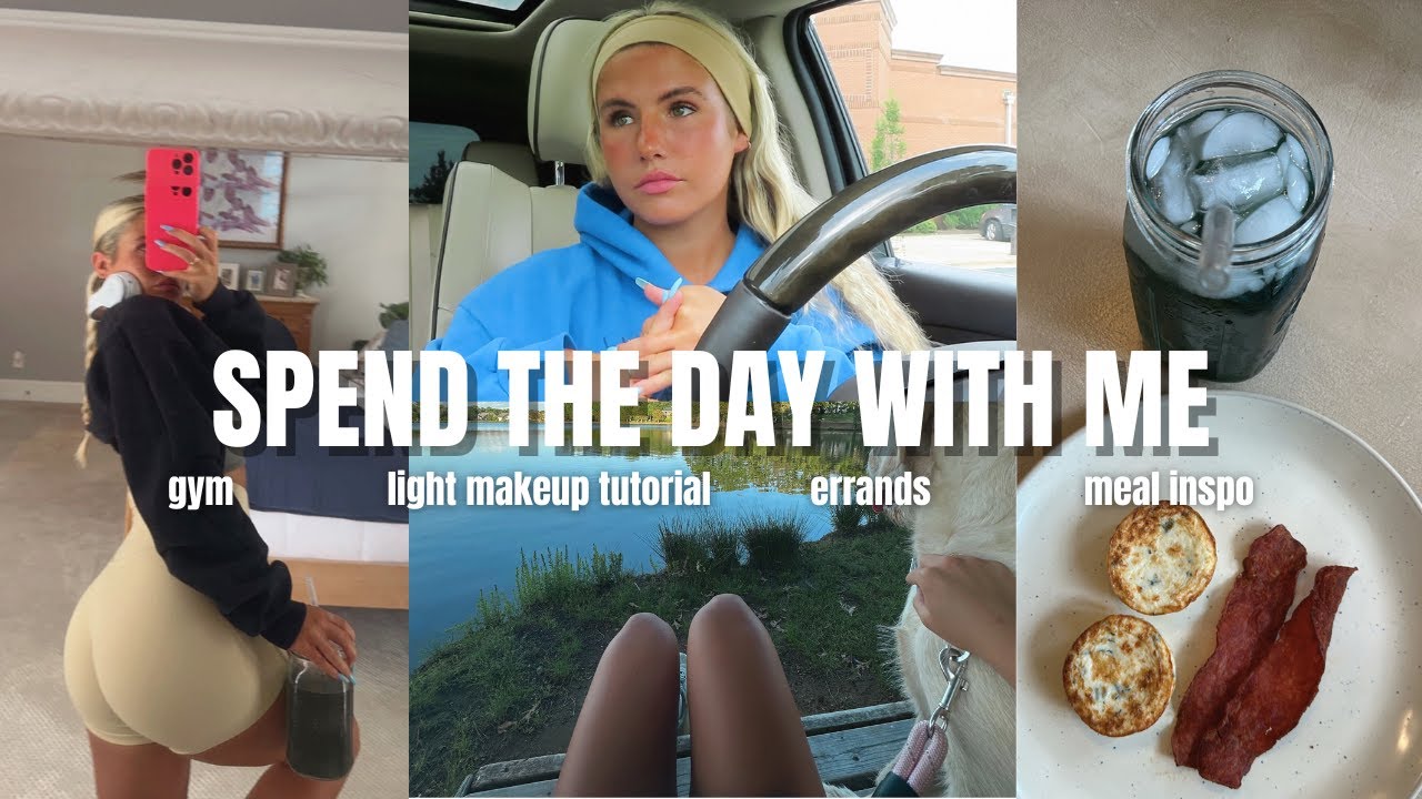 SPEND THE DAY WITH ME❤︎ gym, healthy meal inspo, everyday makeup tutorial, errands & dossier favs