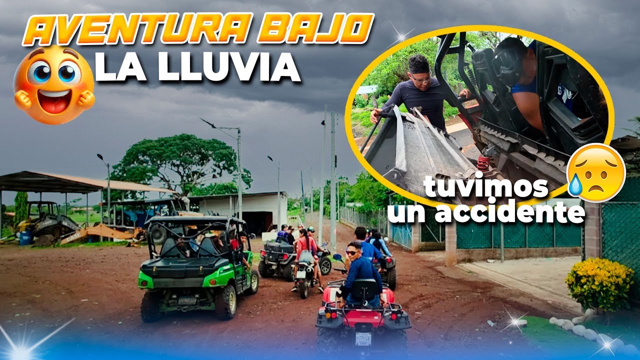 NOS VAMOS A UNA AVENTURA EN CUADRI BAJO LA LLUVIA. Julio le metio la pata al carrito y se arruino😬