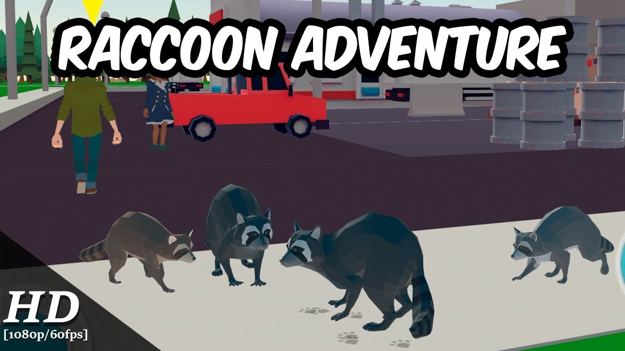 Raccoon Adventure: City Simulator 3D Gameplay [1080p/60fps]